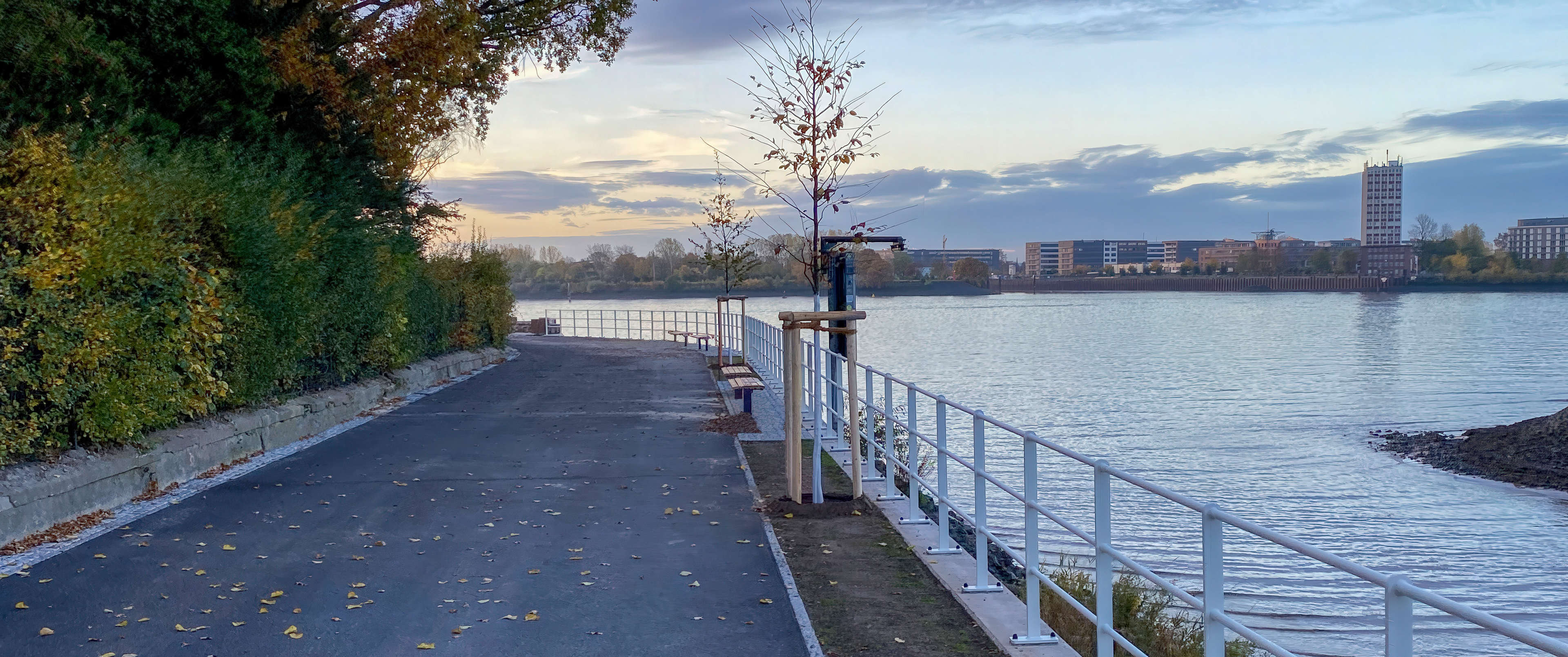 Neubau Uferbefestigung am Hans-Leip-Ufer in Hamburg-Othmarschen